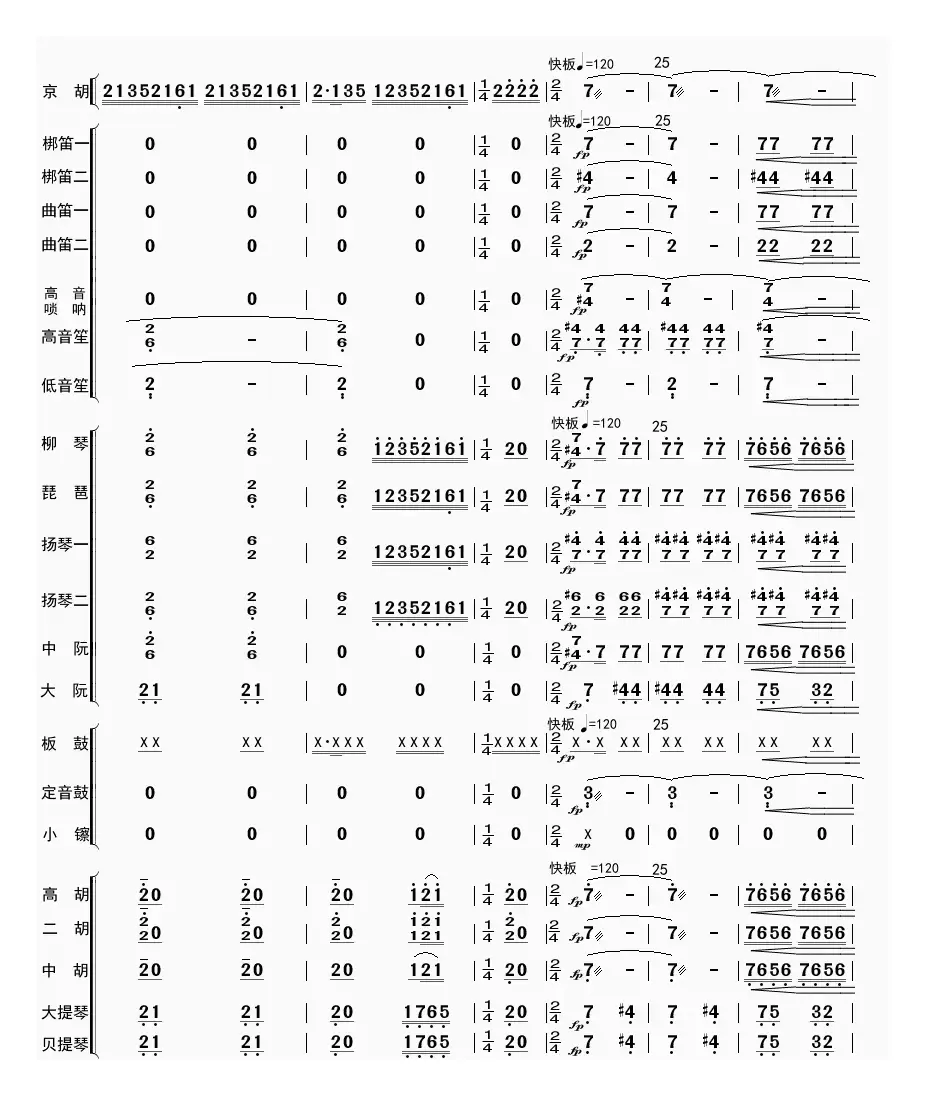 夜深沉（总谱）