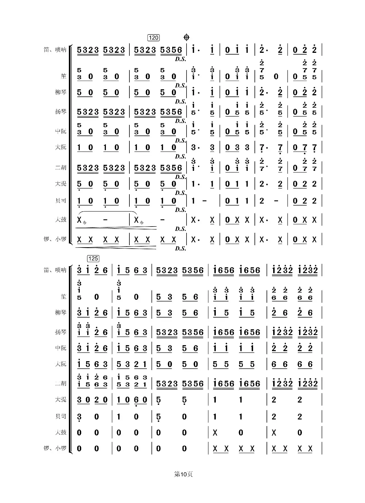 载歌载舞（民乐合奏总谱）