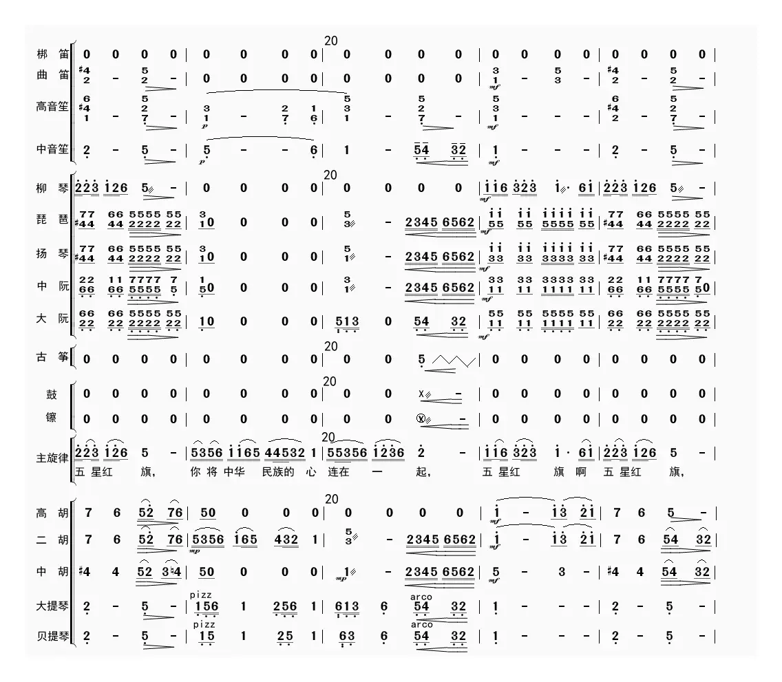 五星红旗（总谱）