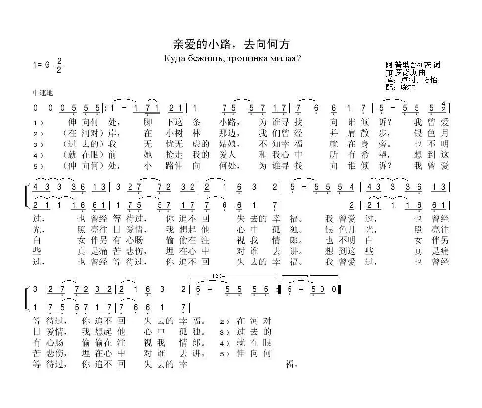 亲爱的小路去向何方