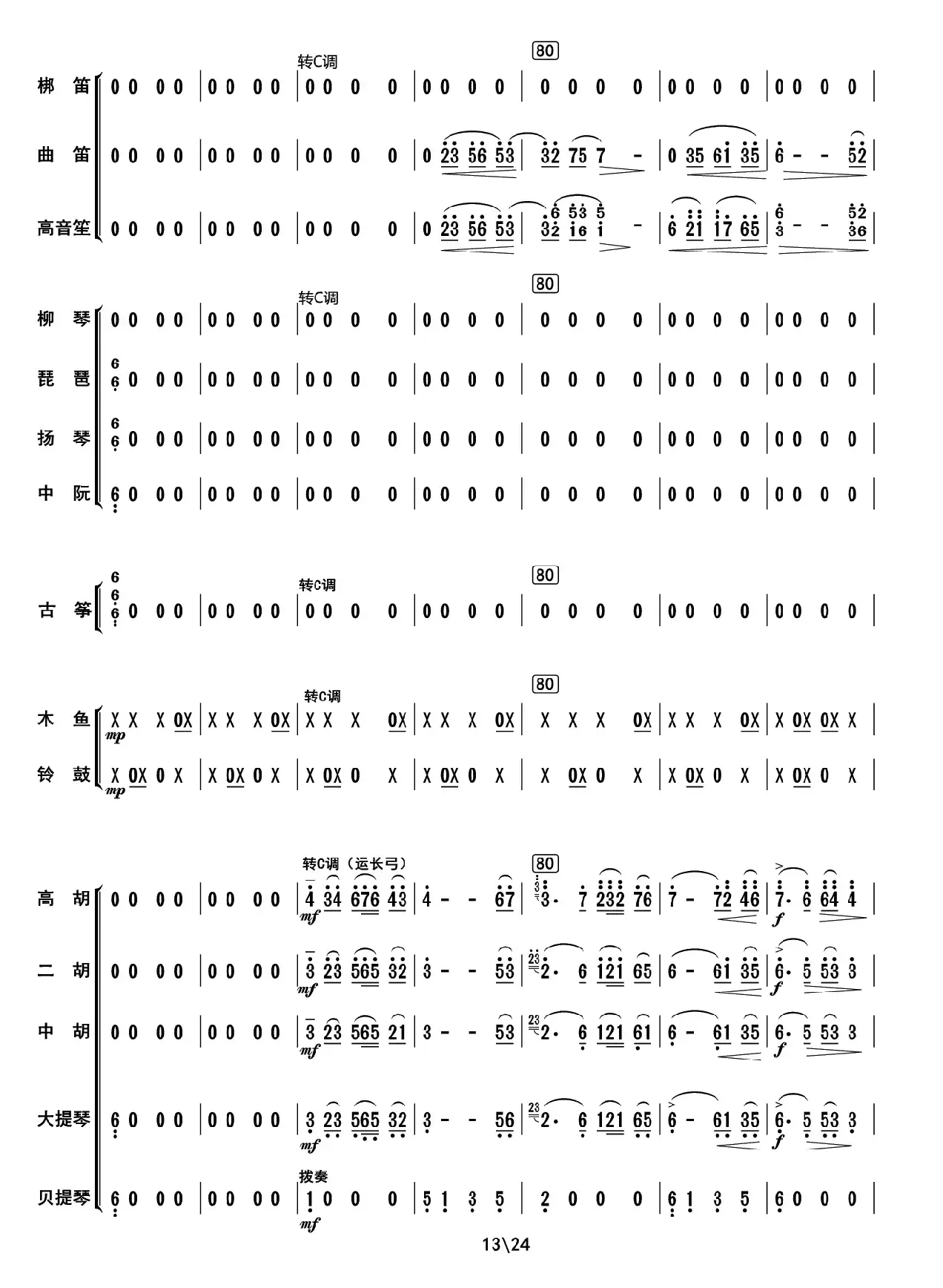 阿里山素描（总谱）