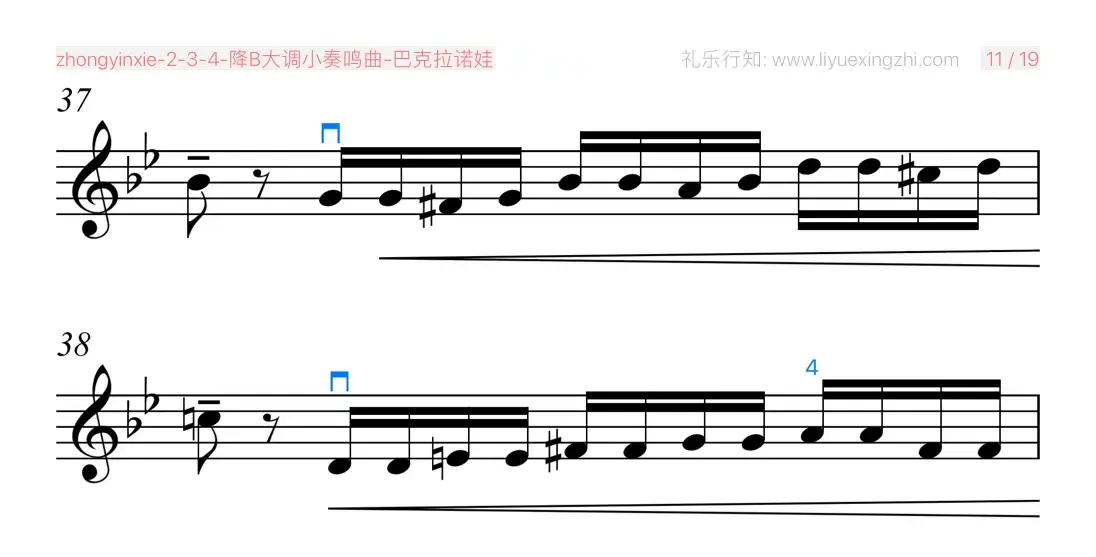 降B大调小奏鸣曲（小提琴）