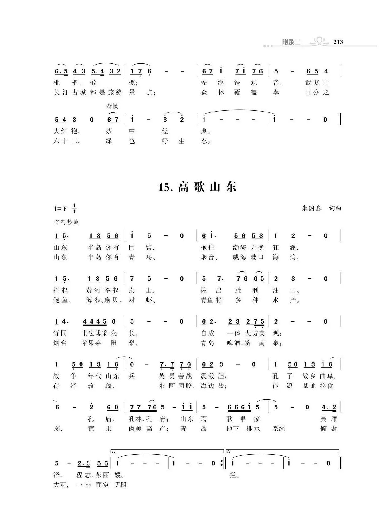 赞颂34个省份组歌：高歌山东（朱国鑫创作）