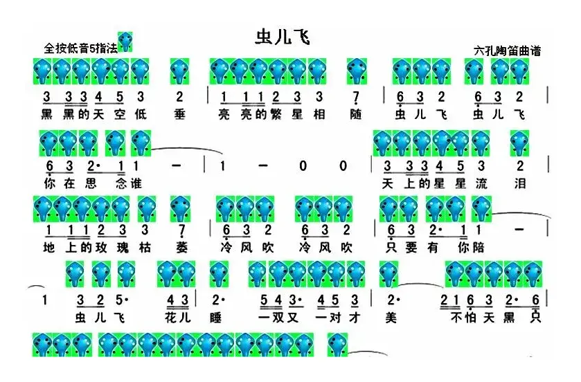 虫儿飞－六孔陶笛