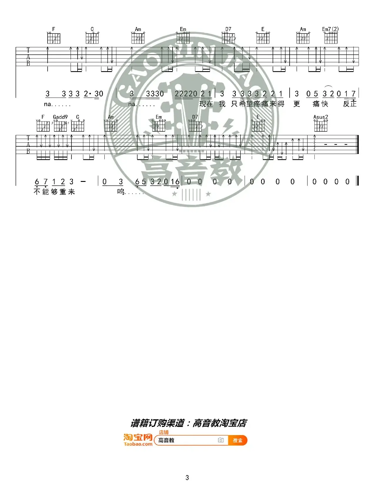 梁博《男孩》吉他谱C调入门版 猴哥吉他教学 高音教编配