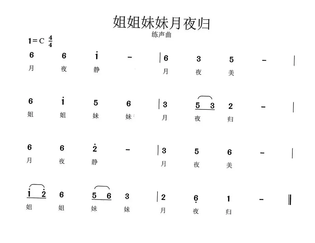 姐姐妹妹月夜归