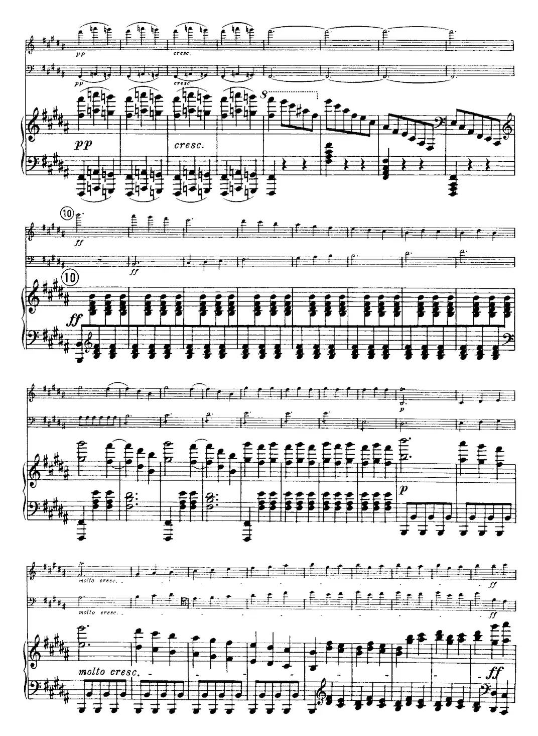 Franck《Piano Trio Op.1 No.1，F-sharp minor》（Ⅱ、小提琴+大提琴+钢琴伴奏）