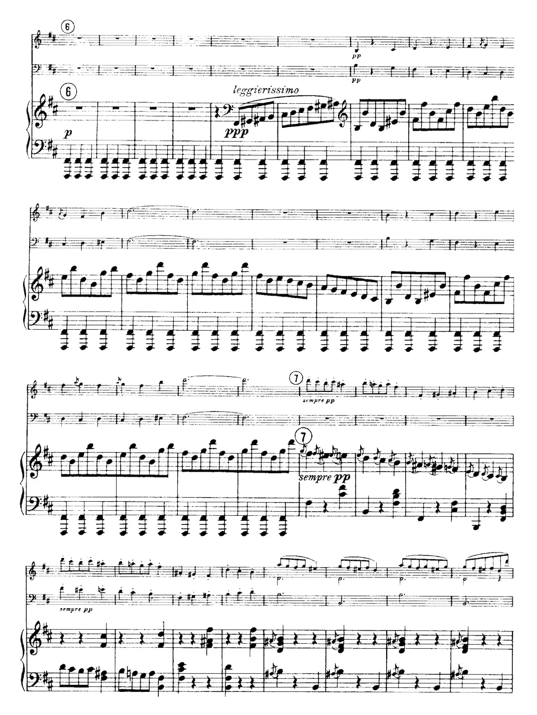 Franck《Piano Trio Op.1 No.1，F-sharp minor》（Ⅱ、小提琴+大提琴+钢琴伴奏）