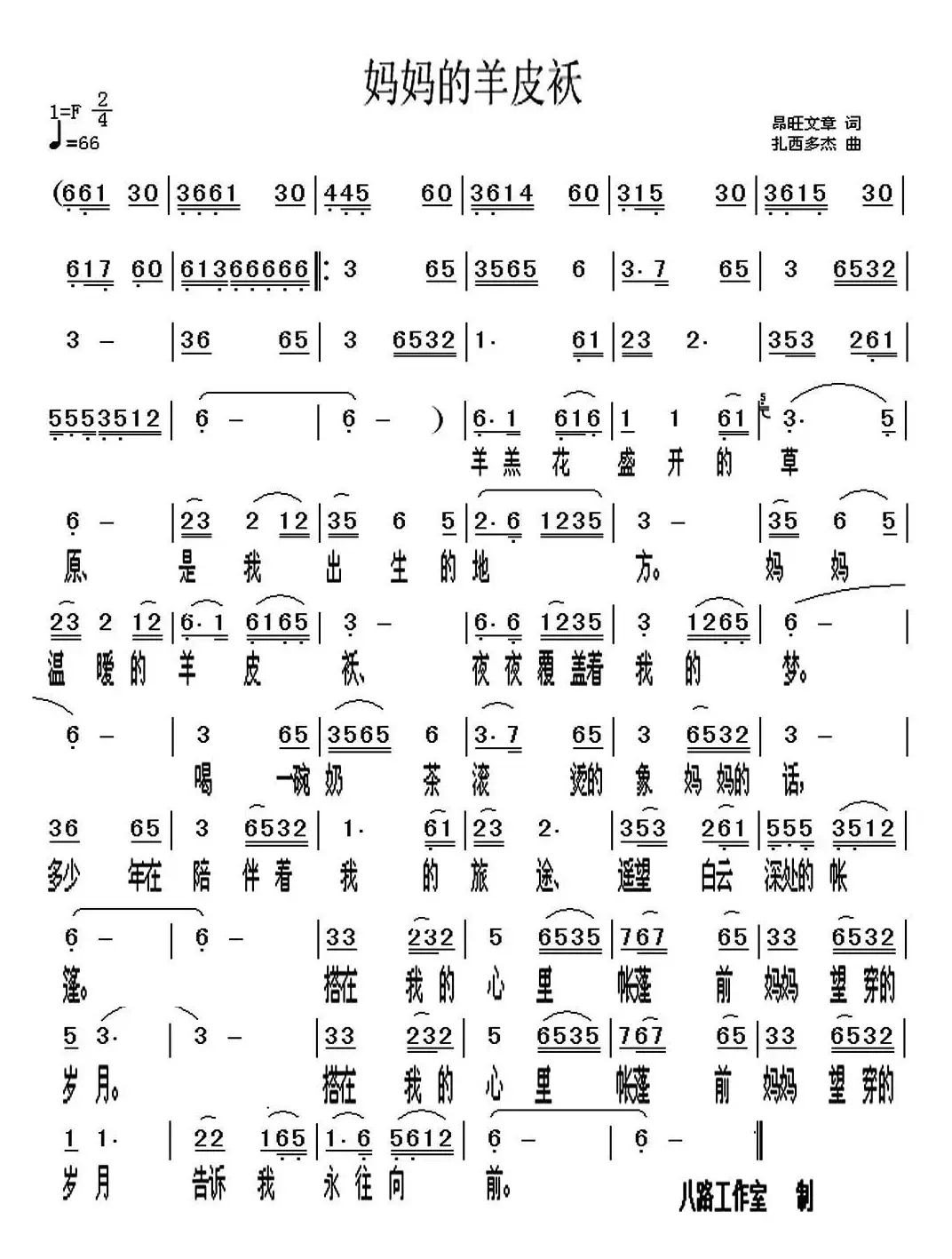 妈妈的羊皮袄（修改版）