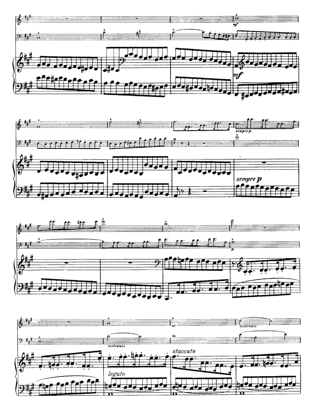 Franck《Piano Trio Op.1 No.1，F-sharp minor》（Ⅰ、小提琴+大提琴+钢琴伴奏）