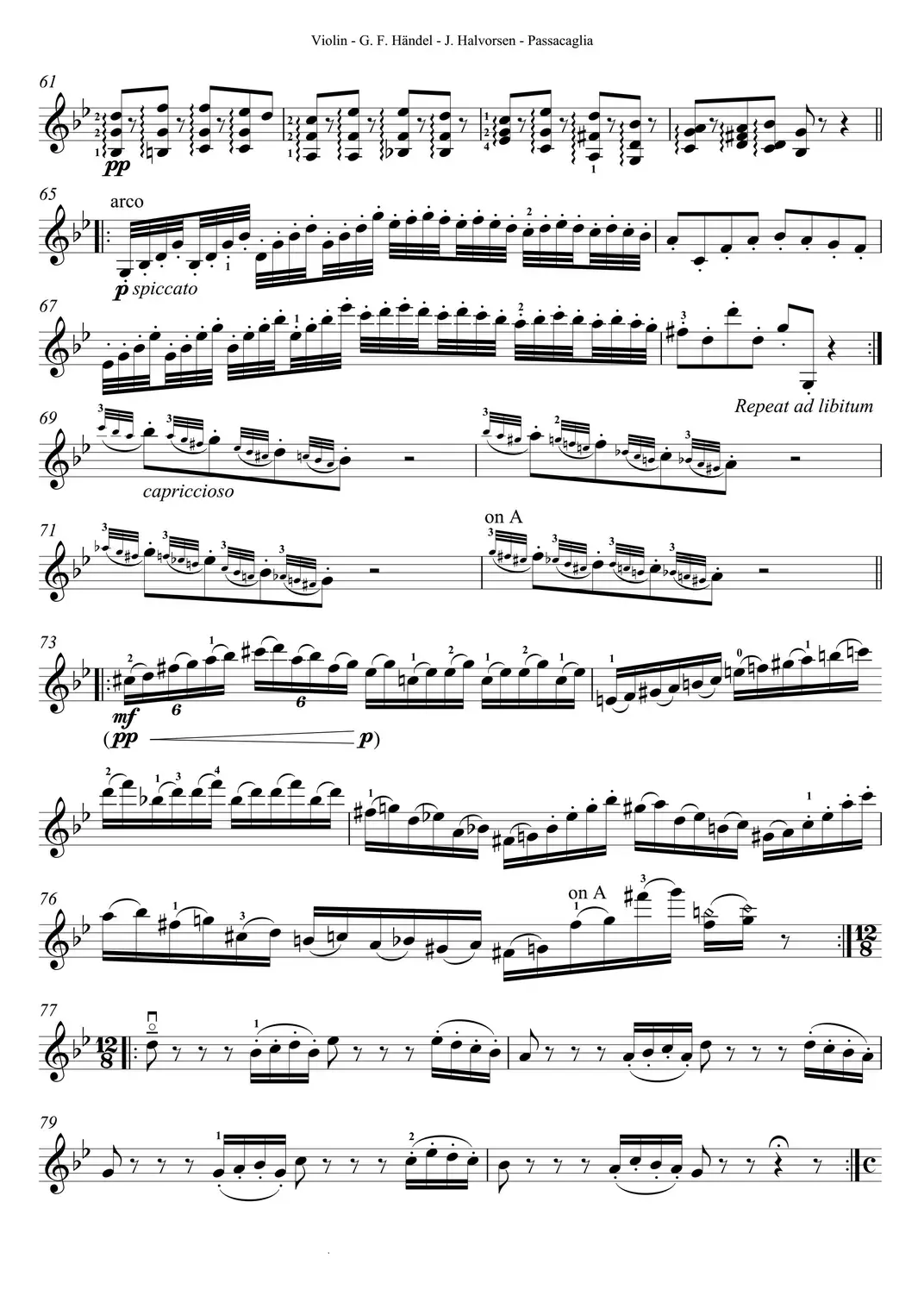 Passacaglia 帕萨卡利亚